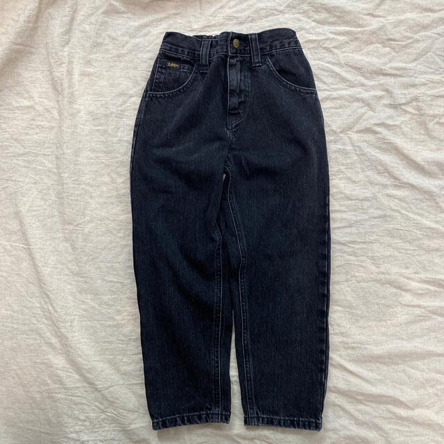 Lee(リー)の美品　lee  テーパード　デニム　ブラック キッズ/ベビー/マタニティのキッズ服男の子用(90cm~)(パンツ/スパッツ)の商品写真