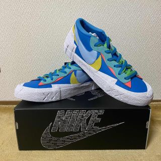 ナイキ(NIKE)のKAWS×sacai ×Nike Blazer Low NeptuneBlue(スニーカー)