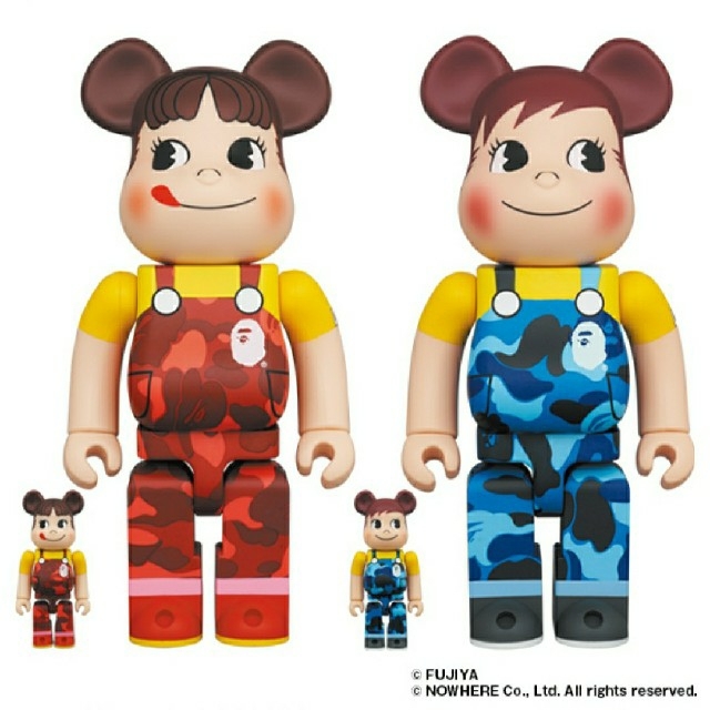 BE@RBRICK BAPE ペコちゃん ポコちゃん 100％ & 400％BEARBRICK