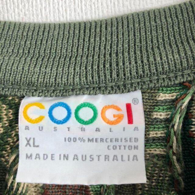 COOGI(クージー)のクージー COOGI 3Dニット コットンニット セーター アースカラー XL. メンズのトップス(ニット/セーター)の商品写真