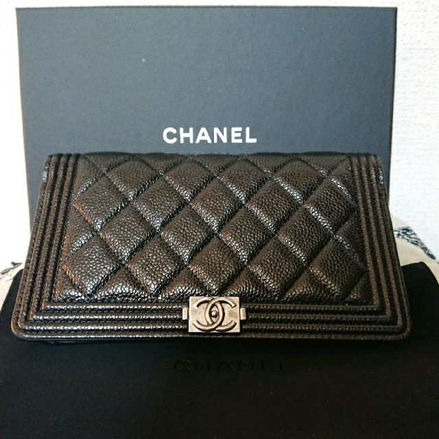 ☆CHANEL☆シャネル ボーイシャネル長財布【極美品】 - 財布