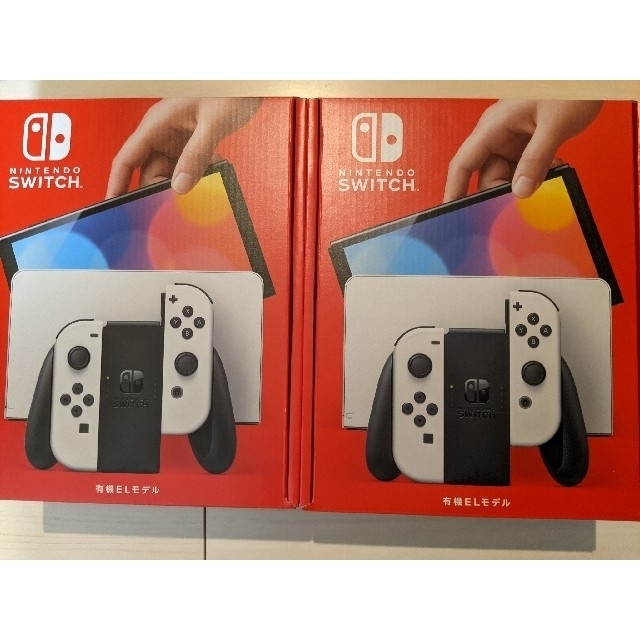 新品未開封ニンテンドー スイッチ2台Nintendo Switch有機 EL白