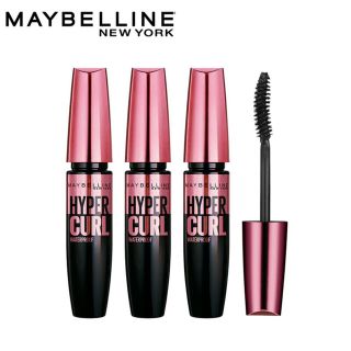 メイベリン(MAYBELLINE)のメイベリン ハイパーカール ウォータープルーフ ダークブラウン【3本セット】(マスカラ)