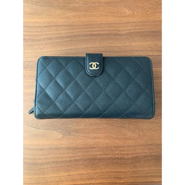 CHANEL - シャネル CHANEL 長財布 キャビアスキン マトラッセ の+