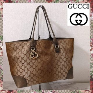 グッチ(Gucci)の【綺麗】グッチ GUCCI ハートビットトートバッグ ショルダー ブロンズ(トートバッグ)