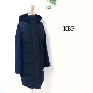 ☆ケービーエフ　KBF 異素材　バイカラー　ダウンコートレディース.