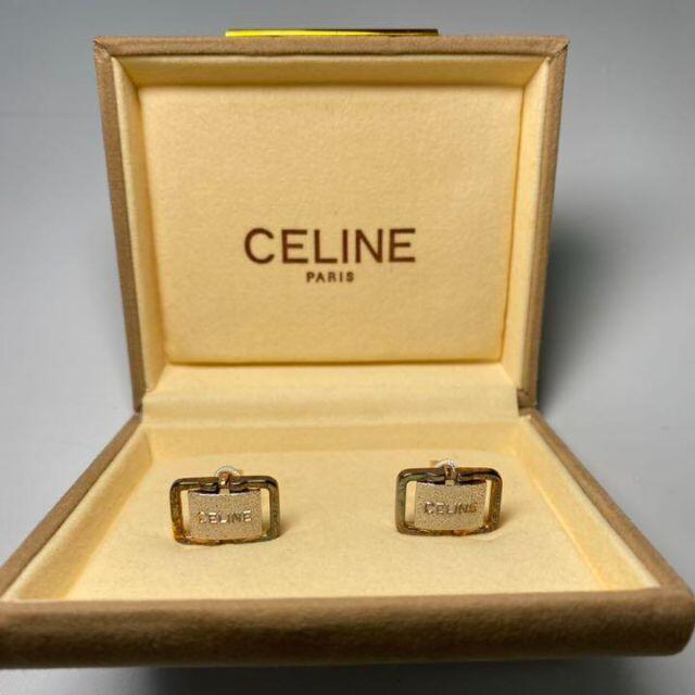 celine(セリーヌ)の【訳あり】 CELINE セリーヌ カフス ゴールド シルバー925 箱付き メンズのファッション小物(カフリンクス)の商品写真