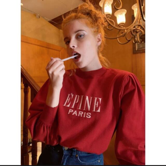 みれい様専用epine ♡ logo arm volume knit red レディースのトップス(ニット/セーター)の商品写真