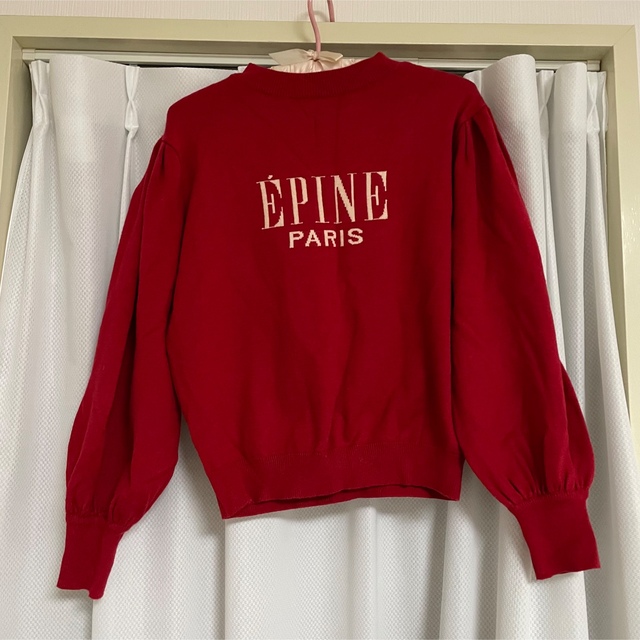 みれい様専用epine ♡ logo arm volume knit red レディースのトップス(ニット/セーター)の商品写真