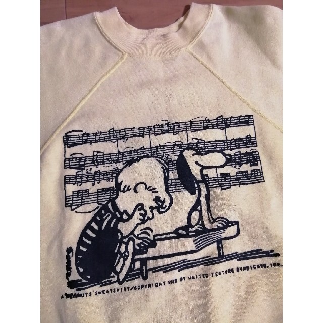 希少！70s SNOOPY USA カレッジ Kansas ラグラン 1030