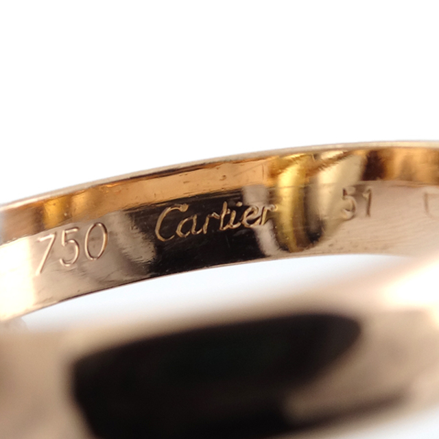 海外最新 Cartier #51 ゴールド トリニティ 指輪 リング カルティエ