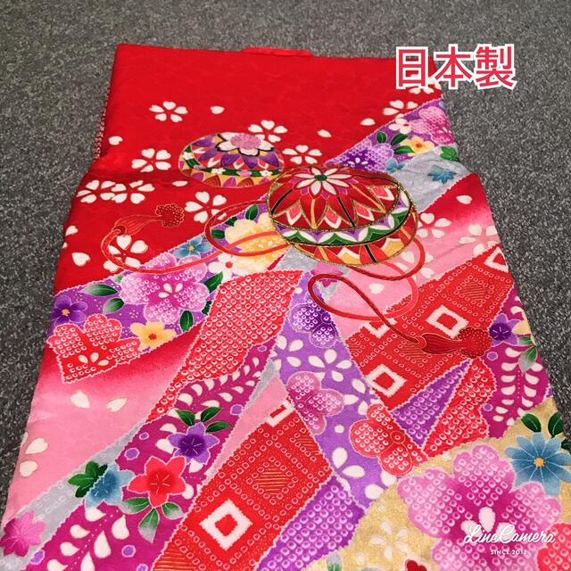 美品  刺繍入り❗️ お宮参り着物女の子♦︎祝い着産着初着のしめ掛け着祝着