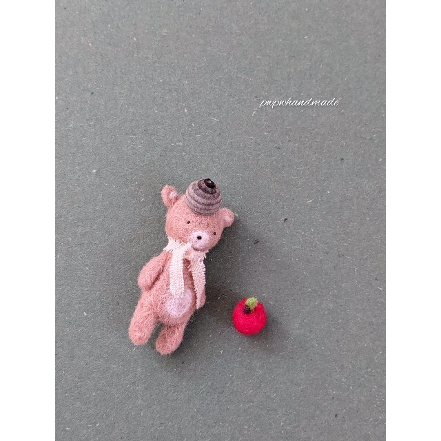 ブランド雑貨総合 羊毛フェルト ハンドメイド テディベア マスコット