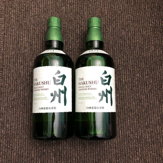 サントリー(サントリー)の白州　ウイスキー　７００ｍｌ　２本セット　箱付き 食品/飲料/酒の酒(ウイスキー)の商品写真