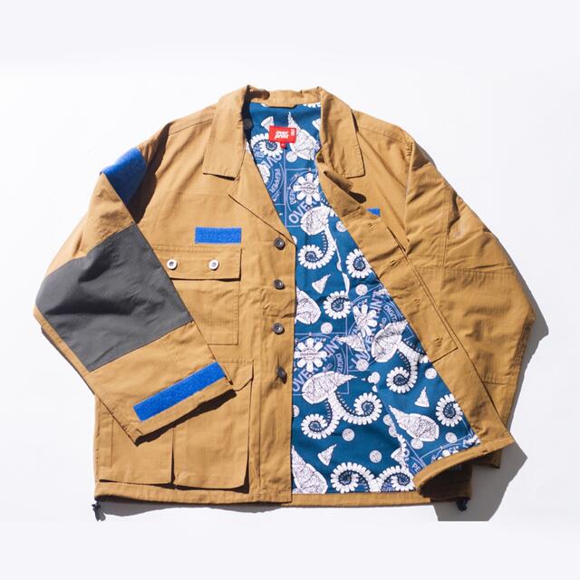 over print FIELD JACKET (ベージュ) メンズのジャケット/アウター(ミリタリージャケット)の商品写真