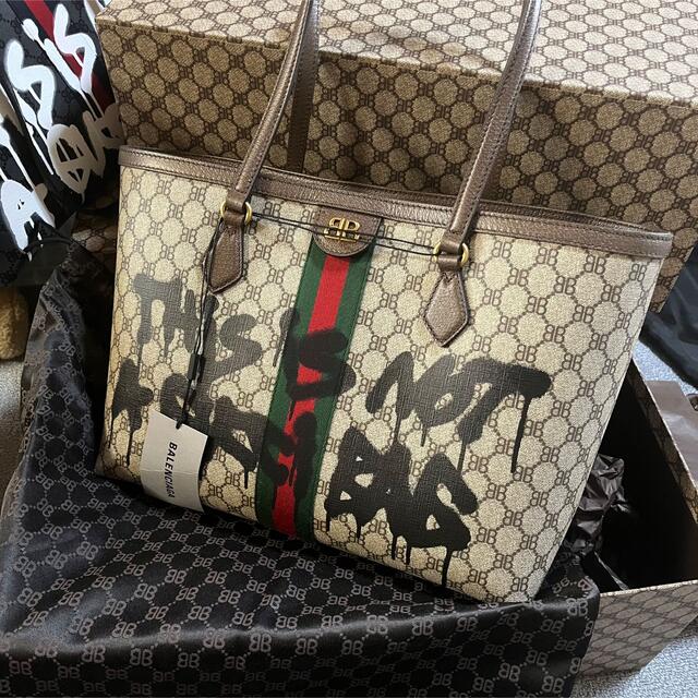 究極プライス 全世界600限定 BALENCIAGA GUCCI トートバッグ バッグ