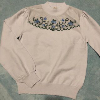 アクシーズファム(axes femme)のaxes femme♡バラ刺繍ニット♡M♡アクシーズファム♡(ニット/セーター)