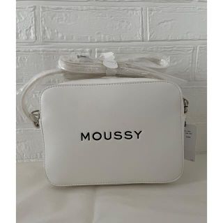 マウジー(moussy)のMOUSSY マウジー　スーベニア ロゴ ショルダーバッグ　ホワイト　白(ショルダーバッグ)