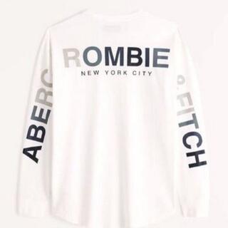 アバクロンビーアンドフィッチ(Abercrombie&Fitch)のAbercrombie&Fitchアバクロ★メンズ★バックロゴのロングスリーブＭ(Tシャツ/カットソー(七分/長袖))