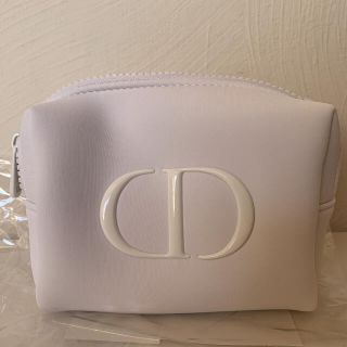 【新品】DIOR ノベルティポーチ　白　ホワイト(ポーチ)