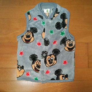 ディズニー(Disney)のキッズ　子供服　ミッキー　フリースベスト　80(ジャケット/コート)