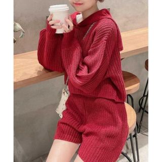 アンビー(ENVYM)のニット　ショート　パンツ　ダズリン　エブリン　ZARA エモダ　ダーリッチ　系(ショートパンツ)