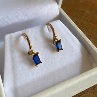 アメリヴィンテージ(Ameri VINTAGE)の海外インポート✨ブルーフープピアス(ピアス)