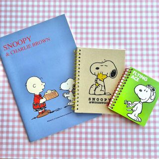 スヌーピー(SNOOPY)のPEANUTS スヌーピー ノート 3点セット(ノート/メモ帳/ふせん)