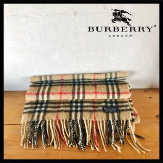 バーバリー(BURBERRY)の【極上品】正規 Burberry マフラー　カシミヤ100% ノバチェック(マフラー/ショール)