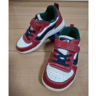 ヴァンズ(VANS)のVANS キッズ スニーカー 19cm 赤 白 青(スニーカー)