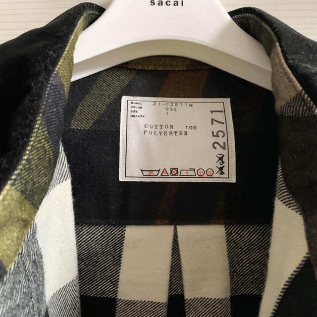 sacai(サカイ)の定価 Sacai Kaws Plaid Shirt Camo サイズ1 メンズのトップス(シャツ)の商品写真