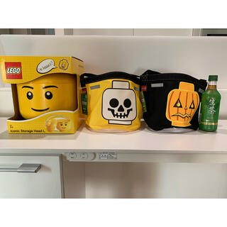 レゴ(Lego)の新品未使用★LEGOストレージヘッド収納ボックスと収納バック２点(知育玩具)