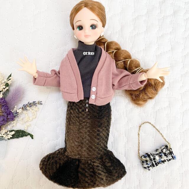 リカちゃん服*マーメイドスカート&ハイネックトップス&ピンクカーディガン3点セの通販 by ☁︎83wa's gallery☁︎|ラクマ リカちゃん服*マーメイドスカート&ハイネックトップス&ピンクカーディガン3点セの通販 by ☁︎83wa's gallery☁︎|ラクマ