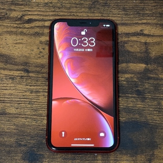 iPhone(アイフォーン)のiPhoneXR 64GB RED スマホ/家電/カメラのスマートフォン/携帯電話(スマートフォン本体)の商品写真