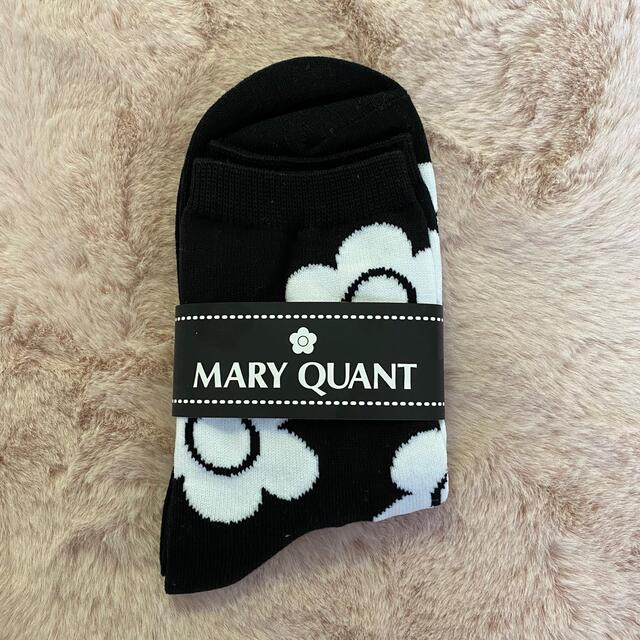 MARY QUANT(マリークワント)のマリークワント　靴下　黒 レディースのファッション小物(その他)の商品写真