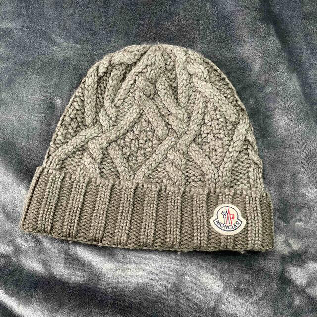 MONCLER - モンクレ ニット帽グレー の通販 by ちょんこ SHOP