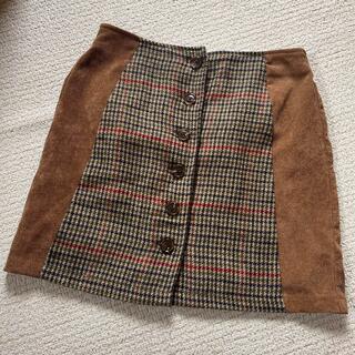 チェックタイトスカート　韓国ファッション(ミニスカート)