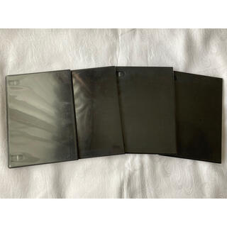 DVD空ケース 黒４枚セット １枚収納 トールケース(CD/DVD収納)