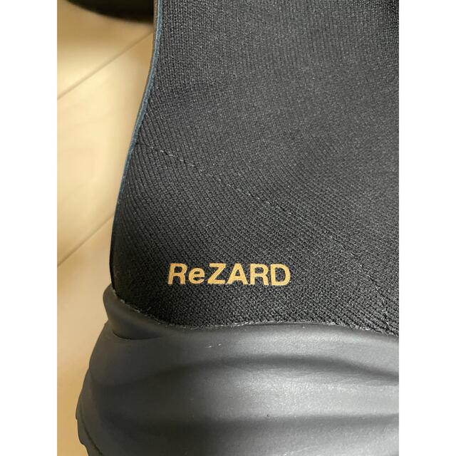 リザード ReZARD ブラックソールニットブーツ(ヒカルブラック) 送料