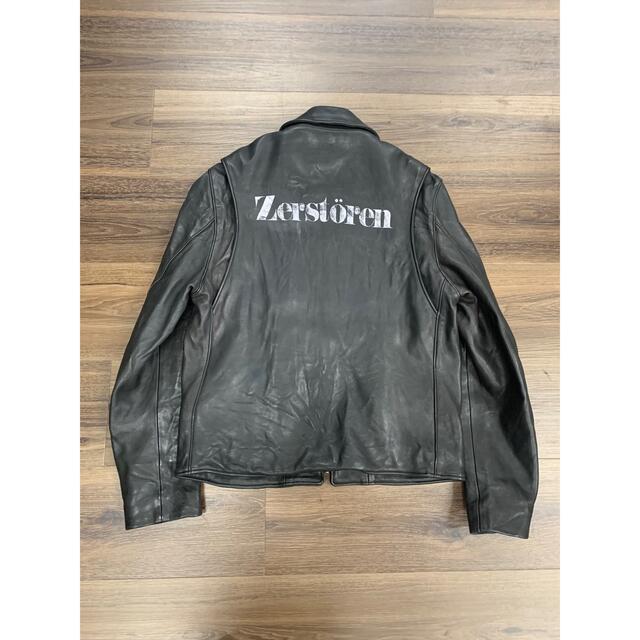 UNDERCOVER logo-print leather jacket レザー | lppm.unism.ac.id