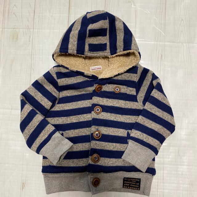 Branshes(ブランシェス)のBRANSHES   ボーダー柄　パーカー　100 キッズ/ベビー/マタニティのキッズ服男の子用(90cm~)(ジャケット/上着)の商品写真