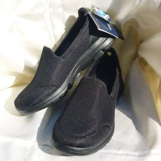 スケッチャーズ(SKECHERS)の新品◆25.5cm(25cm相当)スケッチャーズ黒/GO WALK5/スリッポン(スリッポン/モカシン)