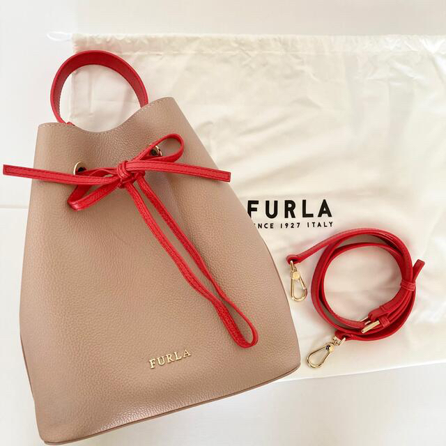新品未使用 FURLA フルラ コスタンザ 巾着 ハンドバッグ ショルダーバッグ | フリマアプリ ラクマ