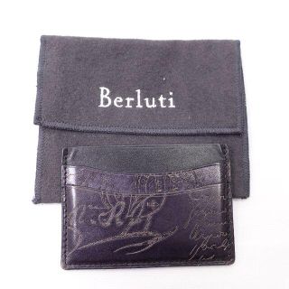 ベルルッティ(Berluti)のBERLUTI　カードケース　レディース　ブラック(名刺入れ/定期入れ)