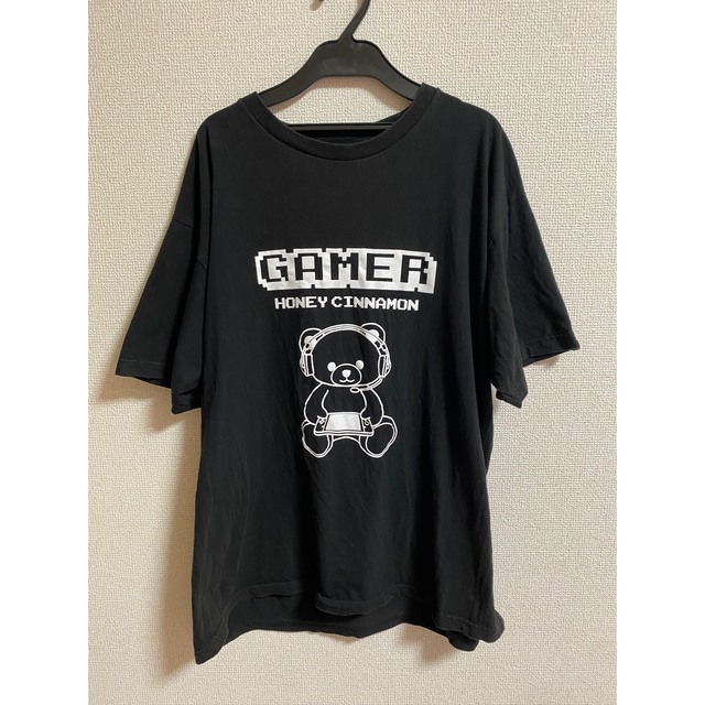 Honey Cinnamon ハニーシナモンブラックTシャツ レディースのトップス(Tシャツ(半袖/袖なし))の商品写真