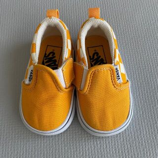 ヴァンズ(VANS)の【新品】VANS スリッポン スニーカー 12cm チェッカー　スニーカー(スリッポン)