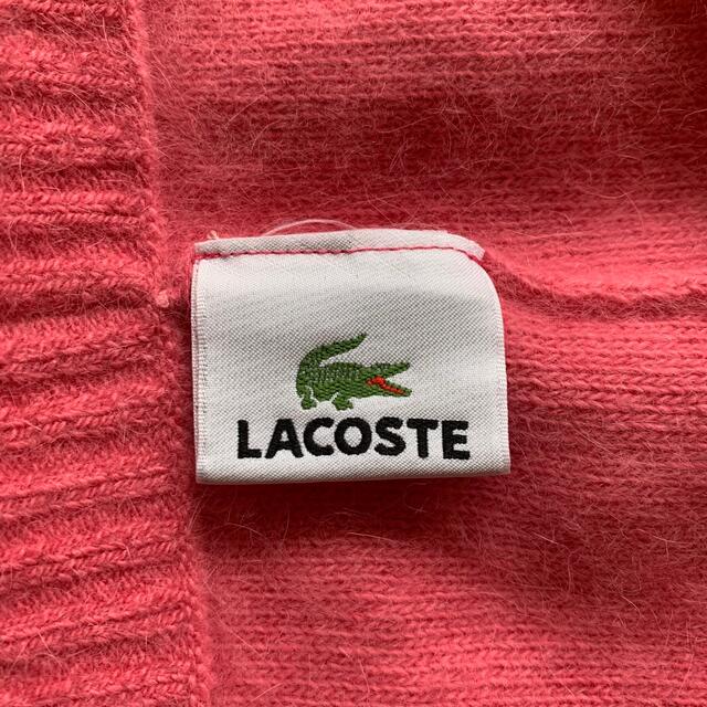 LACOSTE(ラコステ)のラコステ　FADGE　ニット帽　ピンク　アンゴラ　BEAMS　フリークス メンズの帽子(ニット帽/ビーニー)の商品写真