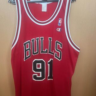 チャンピオン(Champion)のデニスロッドマン　chicagobulls 91 champion NBA(バスケットボール)