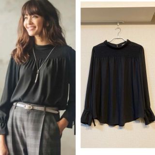 アンタイトル(UNTITLED)の【美品】アンタイトル  洗える　上品　ブラウス　秋冬　プルオーバー (シャツ/ブラウス(長袖/七分))