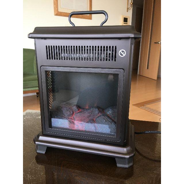 電気温風機　QVCジャパン　2020年購入　暖炉　ヒーター　1000w